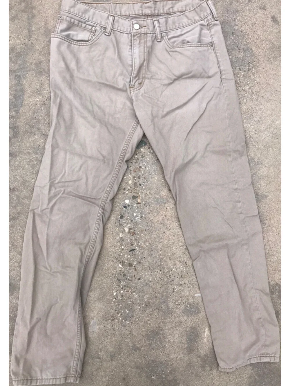 Levi's 508 Regular Taper Tan Cotton Denim Jeans 34